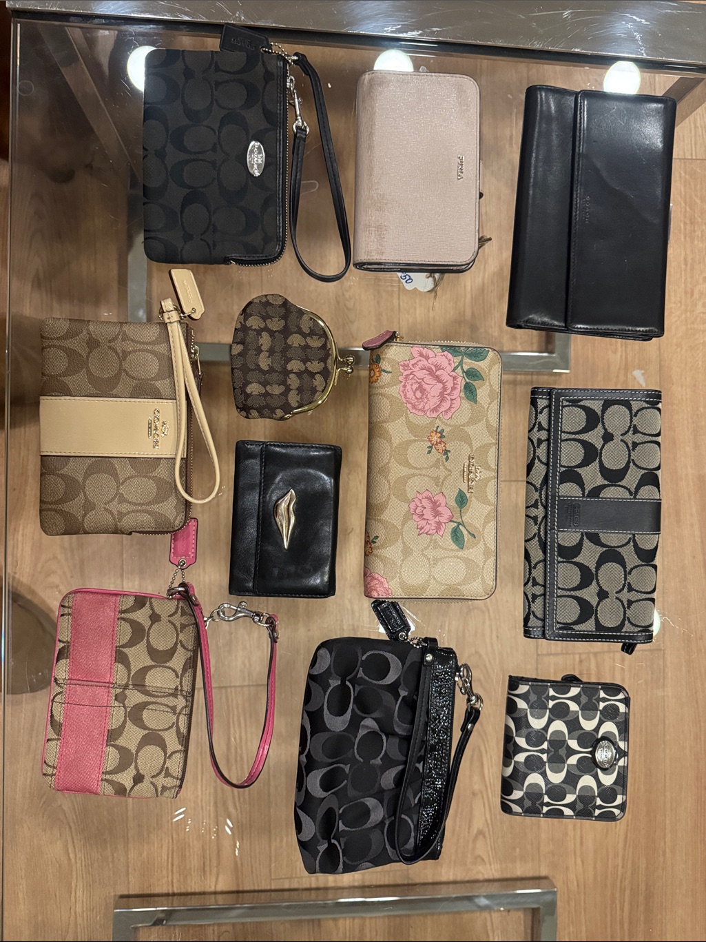11 Coach & Assorted Wristlets And Wallets Lot